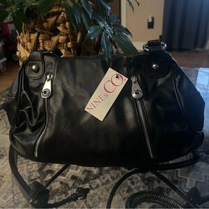 NWT Nine & Co. Black Women's Hobo Shoulder Bag